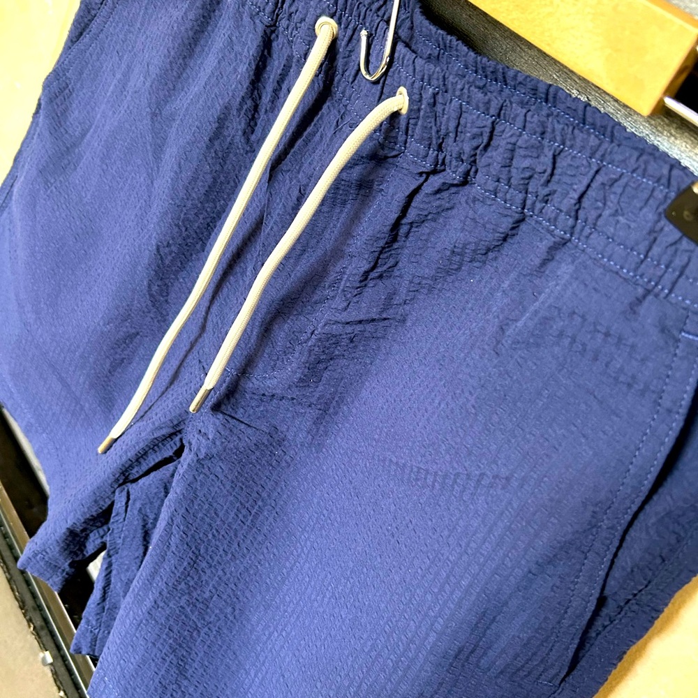 No Nationality Blue Drawstring Shorts